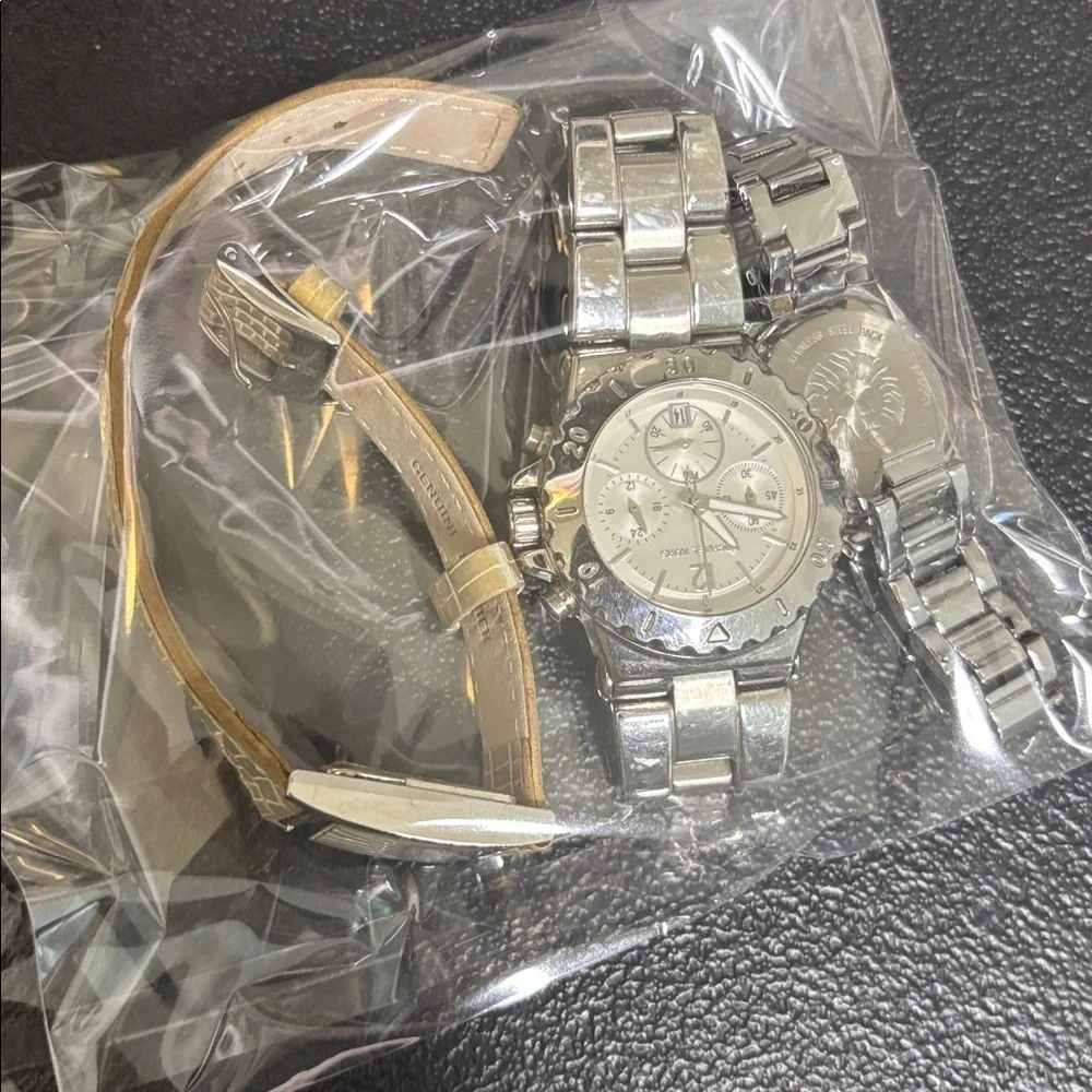 Skagen Michael Kors Anne Klein Bundle Lot 3 Watches Need Battery Stainless Link​